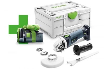 Festool Akku-Winkelschleifer AGC 18-125 EB-Basic + Gratis 5,0 AH Akku Nr. 577031