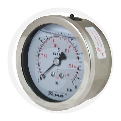 WIKA Manometer 0-16 bar Ø63mm - 1/4" Hydraulik Pneumatik