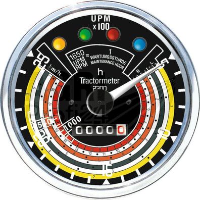 Traktormeter Ø 115 mm 25 Km/h 2500 U/min rechtsdrehend für Deutz-Fahr D 25 D 30