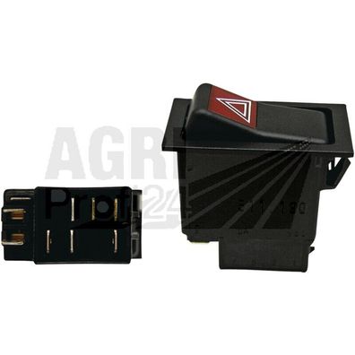 Warnblinkschalter für Case IH IHC 743 745 844 856 955 956 1055 1056 1255 1455