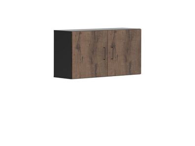 BLACK RED WHITE Hängeschrank Modeo | Aufbewahrungsschrank | 33 x 100 x 52 cm, Braun