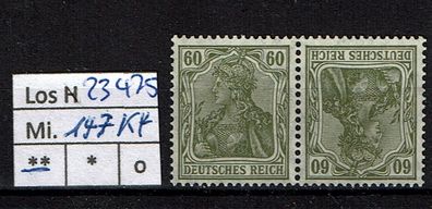 Los H23475: Deutsches Reich Mi. K 4 * *