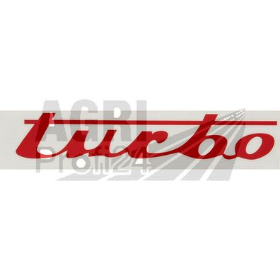 Schriftzug Aufkleber Emblem Turbo für Unimog Trac