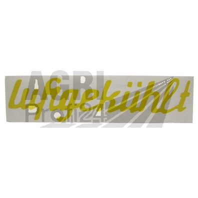 Aufkleber Emblem "luftgekühlt" für Deutz-Fahr