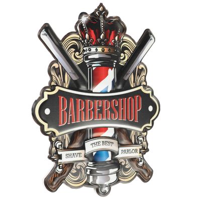 Moritz Blechschild Barbershop, bester Frisuer 33 x 40 Vintage Retro Nostalgie