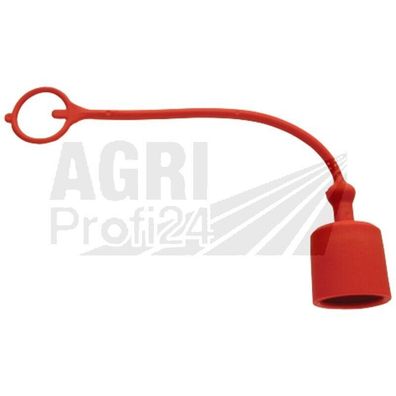 Hydraulik Schutzkappen Staubschutzkappen BG 1 1/4" rot Traktor Ölstop