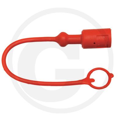 Hydraulik Schutzkappen Staubschutzkappen 1/2" Traktor rot