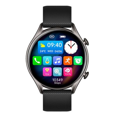 myPhone EL Smartwatch Armbanduhr 1,32"Display wasserdicht IP67 Schwarz / Pink