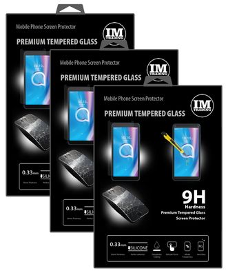 cofi1453 3X Panzer Schutz Glas 9H Tempered Glass Display Schutz Folie Display