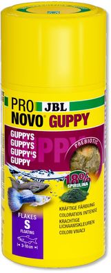 JBL ProNovo Guppy Flakes S 100ml Futter für Guppy Platy Molly und viele weitere