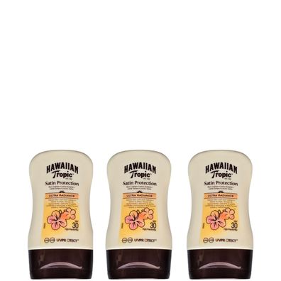 Hawaiian Tropic/SPF30 Satin Protection "Reisegröße" 3x100ml