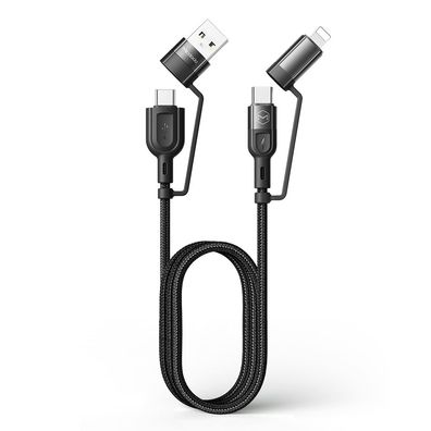 Mcdodo 4-in-1 PD Fast Charge Schnellladekabel Ladegerät Kabel (Micro USB, Typ-C,