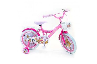 LOL Surprise Kinderfahrrad - Mädchen - 16 Zoll - Pink - Zwei Handbremsen