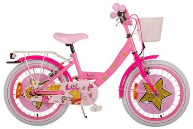 LOL Surprise Kinderfahrrad - Mädchen - 18 Zoll - Pink - 2 Handbremsen