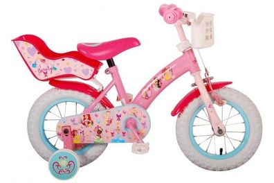 Disney Princess Kinderfahrrad - Mädchen - 12 Zoll - Pink