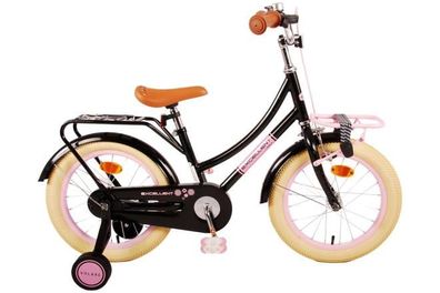 Volare Excellent Kinderfahrrad - Mädchen - 16 Zoll - Schwarz - 95% montiert