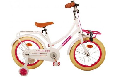 Volare Excellent Kinderfahrrad - Mädchen - 16 Zoll - Weiß - 95% montiert