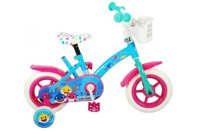 Ocean Kinderfahrrad - Unisex - 10 Zoll - Rosa Blau - Fester Gang