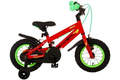 Volare Rocky Kinderfahrrad - Jungen - 12 Zoll - Rot - Zwei Handbremsen