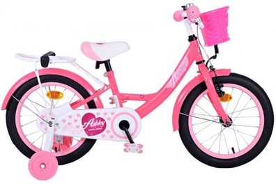 Volare Ashley Kinderfahrrad - Mädchen - 16 Zoll - Rosa/Rot