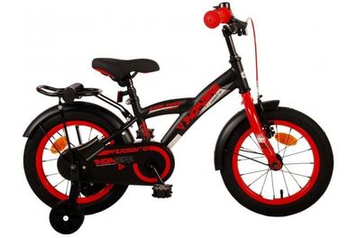 Volare Thombike Kinderfahrrad - Jungen - 14 Zoll - Schwarz Rot