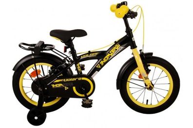 Volare Thombike Kinderfahrrad - Jungen - 14 Zoll - Schwarz Gelb - Zweihandbremsen