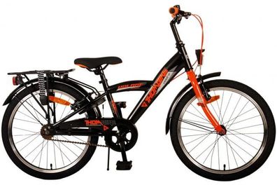 Volare Thombike Kinderfahrrad - Jungen - 20 Zoll - Schwarz Orange - Zweihandbremsen