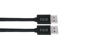 INCA IDPD-18TX DisplayPort Kabel – 2 Meter, 4K Auflösung, HDMI 1.4 abwärtskompatib