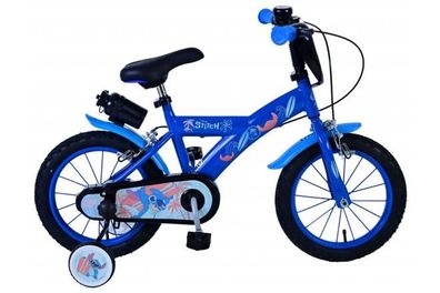 Disney Stitch Kinderfahrrad - Jungen - 14 Zoll - Blau - Zweihandbremsen