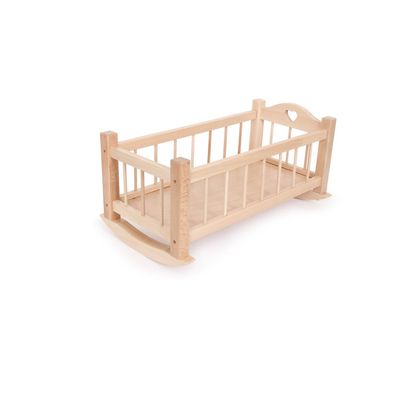 Base Toys Wooden Dolls Crib Natural