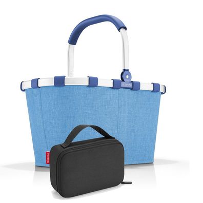 reisenthel Set aus carrybag BK, thermocase OY SBKOY, frame twist azure + blac