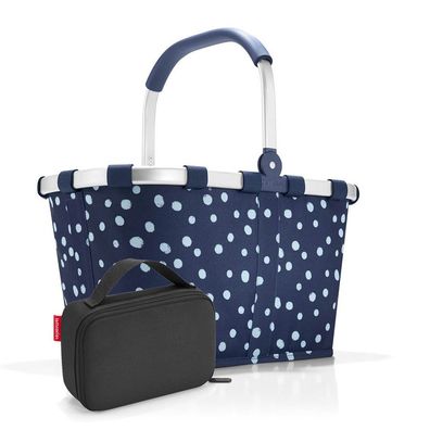 reisenthel Set aus carrybag BK, thermocase OY SBKOY, spots navy + black, Unisex