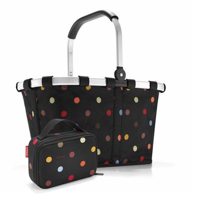 reisenthel Set aus carrybag BK, thermocase OY SBKOY, dots, Unisex