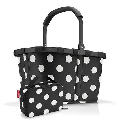 reisenthel Set aus carrybag BK, thermocase OY SBKOY, frame dots white, Unisex