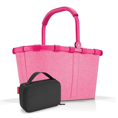 reisenthel Set aus carrybag BK, thermocase OY SBKOY, frame twist pink + black