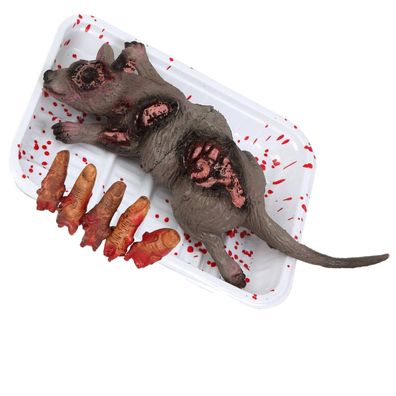 Horror Frühstück blutige Ratte 5 blutige Finger gruselig Deko Halloween