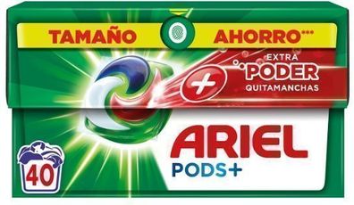 Ariel Pods+ Extra Power Vollwaschkapseln, 40 Stück