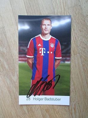 FC Bayern München Saison 14/15 Holger Badstuber - handsigniertes Autogramm!!!