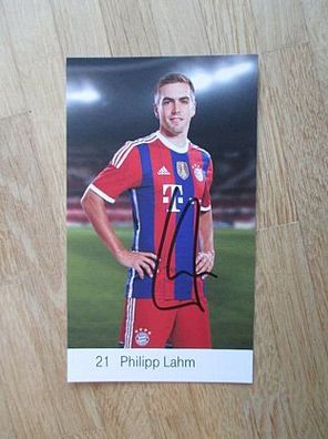 FC Bayern München Saison 14/15 Philipp Lahm - handsigniertes Autogramm!!!