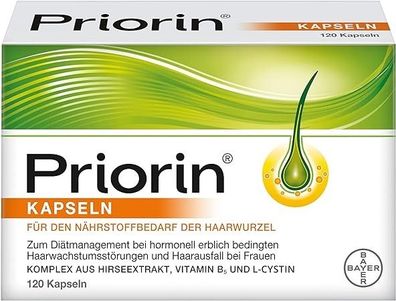 Priorin Kapseln - 120 Stück für Haarausfall und Haarwachstumsstörungen