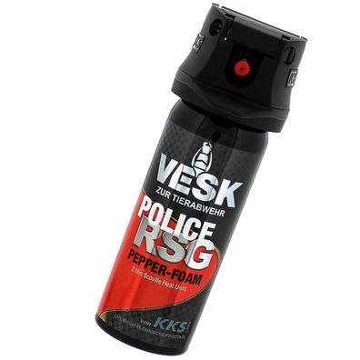 VESK RSG - POLICE Pfefferspray Foam 50 ml Schaum (499,00€ / L)