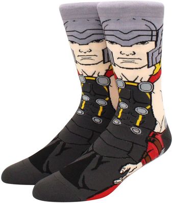 Thor Socken Marvel Socken Avengers Motivsocken Cartoon Socken mit Thor Comics Motiv