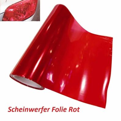 Scheinwerfer Folie ROT 20x30cm Tönungsfolie Nebelscheinwerfer Rückleuchten