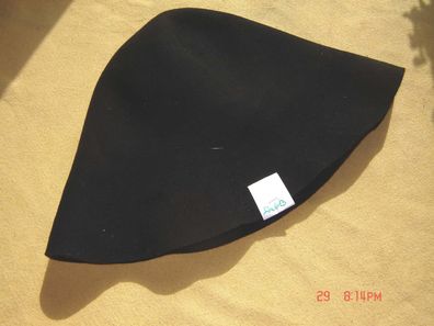 Hutstumpen Wollfilz fester Stumpen schwarz 130 gr Ü 56cm Rd 96cm Stu 613