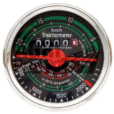 Traktormeter Drehrichtung links 20 km/h Fendt KD 210.5, D 208, FW 150