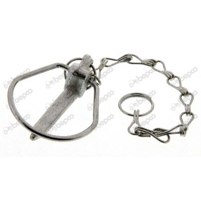 Klappstecker 11mm mit Haltekette für Unterlenkerkugel für Unimog Traktor