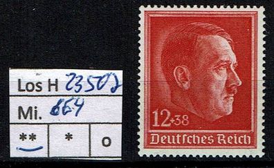 Los H23507: Deutsches Reich Mi. 664 * *