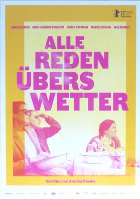 Alle reden übers Wetter - Original Kinoplakat A1 - Anne Schäfer - Filmposter