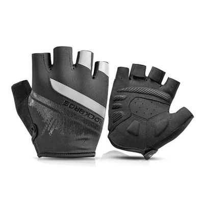 Rockbros Fahrradhandschuhe Sporthandschuhe aus Nylon Fäustlinge Schwarz Elasthan