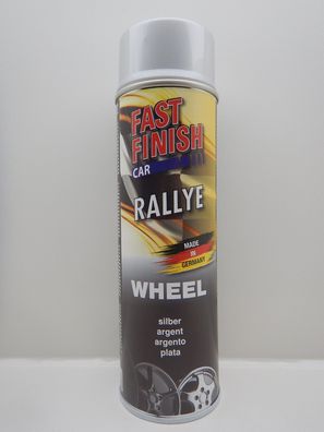 FAST FINISH CAR RALLYE Felgensilber SILBER FELGEN LACK KFZ Lackspray 500ml